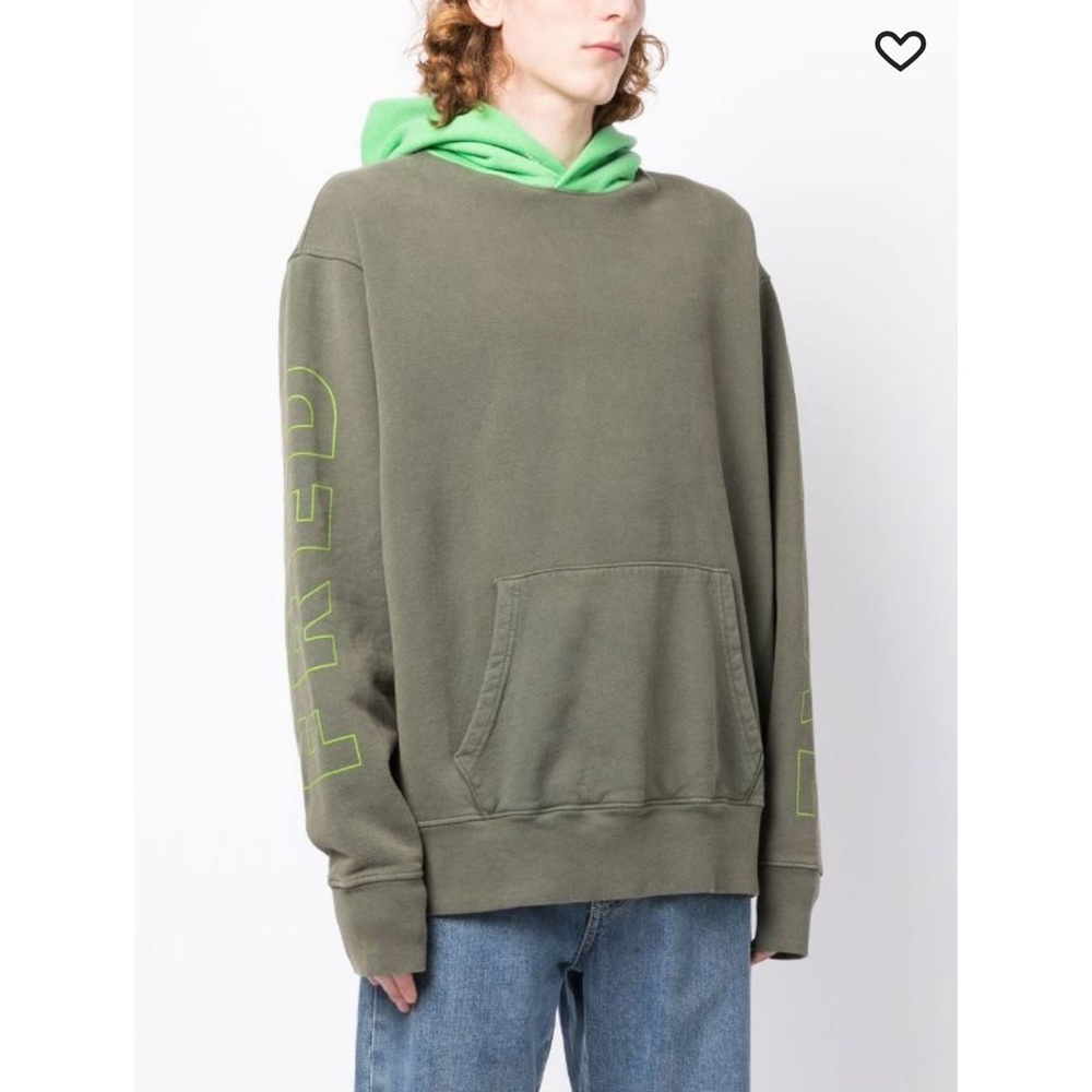 Fred Segal
logo-print colour-block hoodie